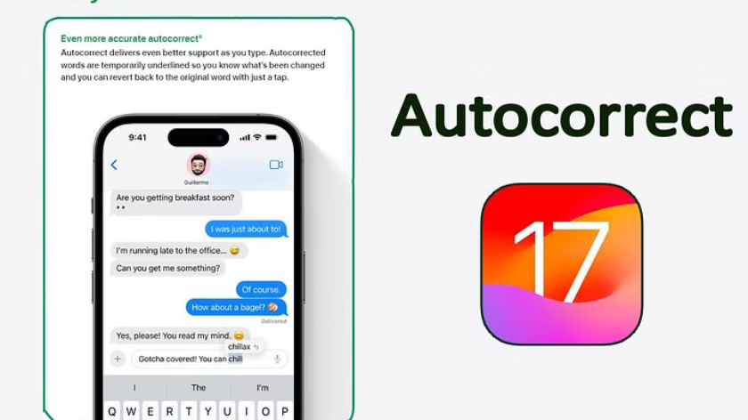 iOS 17 autocorrect messages