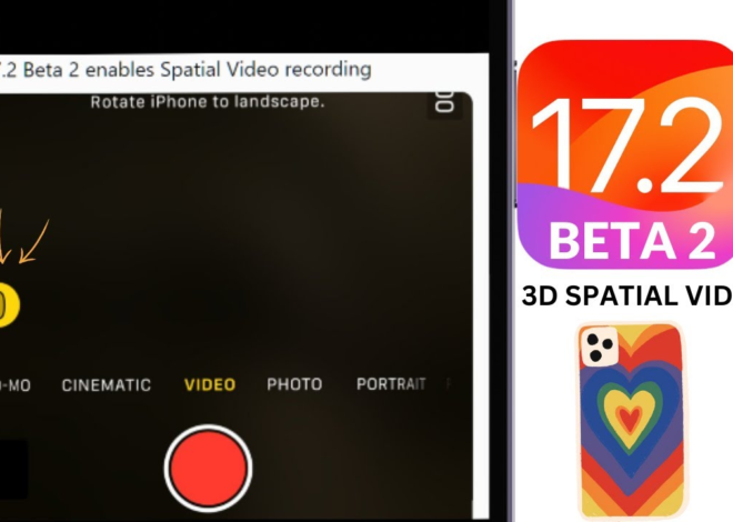 iOS 17.2 beta enables spatial video recording