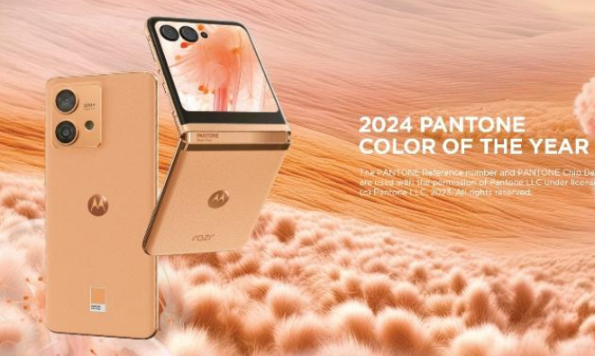Color of the Year Pantone Peach Fuzz is the new hue for Motorola Razr