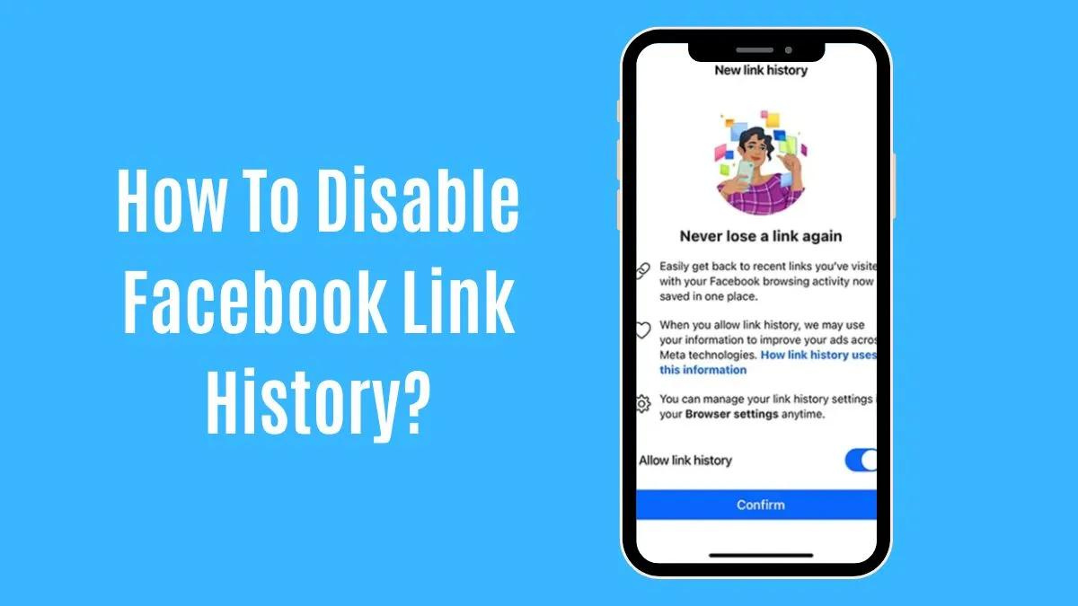 Facebook Link History: How to enable it
